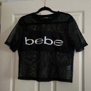 Bebe workout Mesh top M